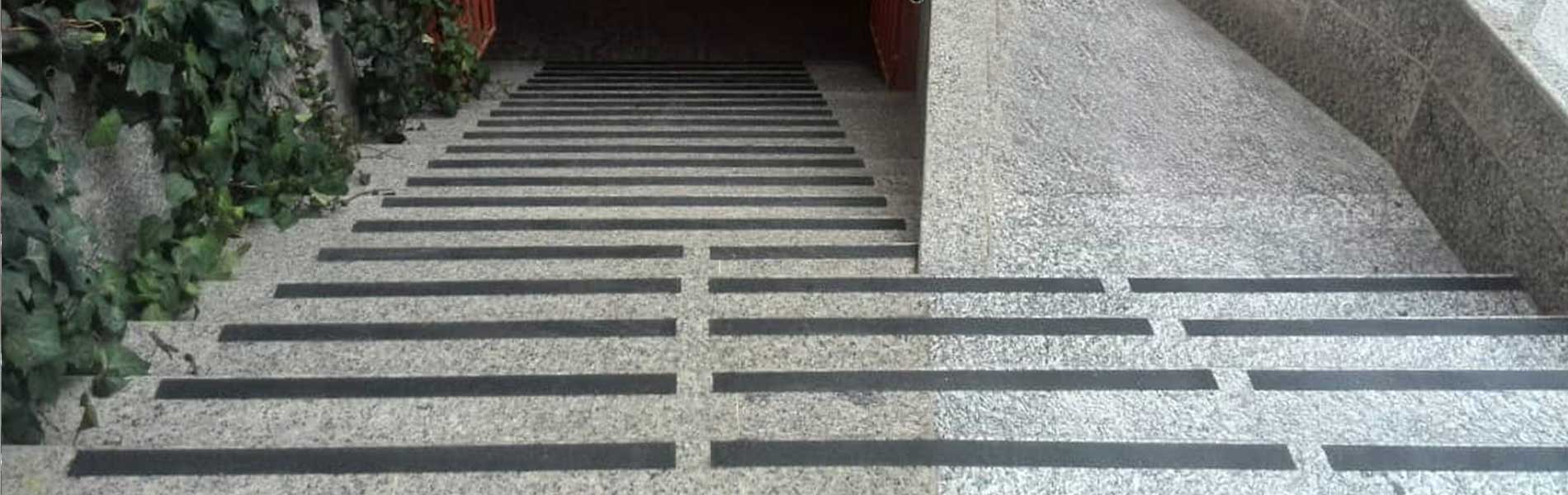 ترمز پله سیلیسی نصب شده در فضای باز